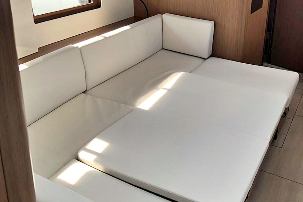 Salon of Pearl Dreams, a Beneteau Oceanis 51.1 sailboat at Općina Sukošan, Croatia