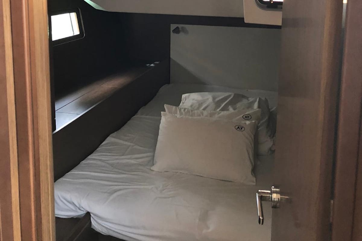 Cabin on Pearl Dreams, a Beneteau Oceanis 51.1 sailboat at Općina Sukošan, Croatia