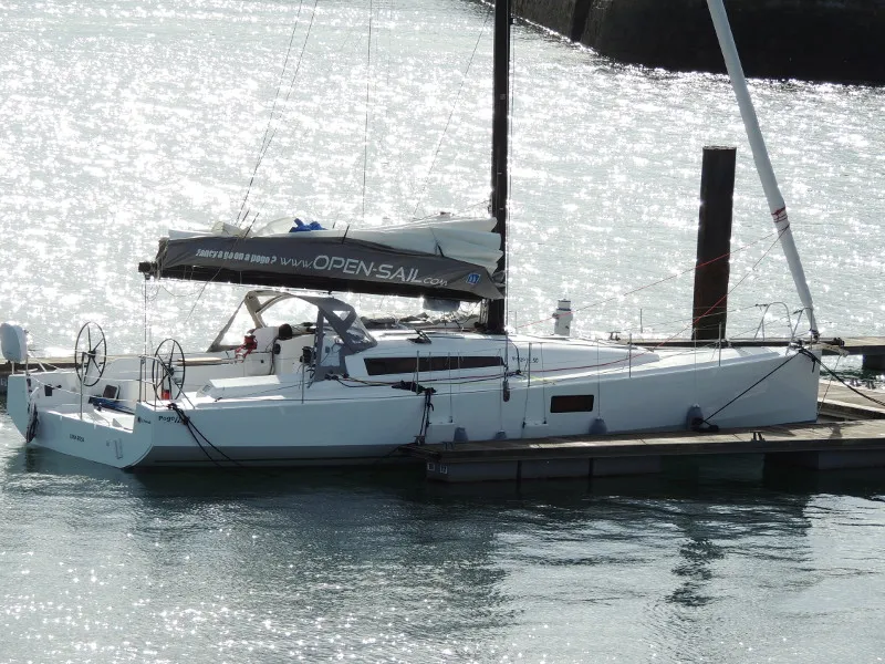Exterior view of Luna Rosa, a Pogo Structures Pogo 12.5 sailboat at La Rochelle, France
