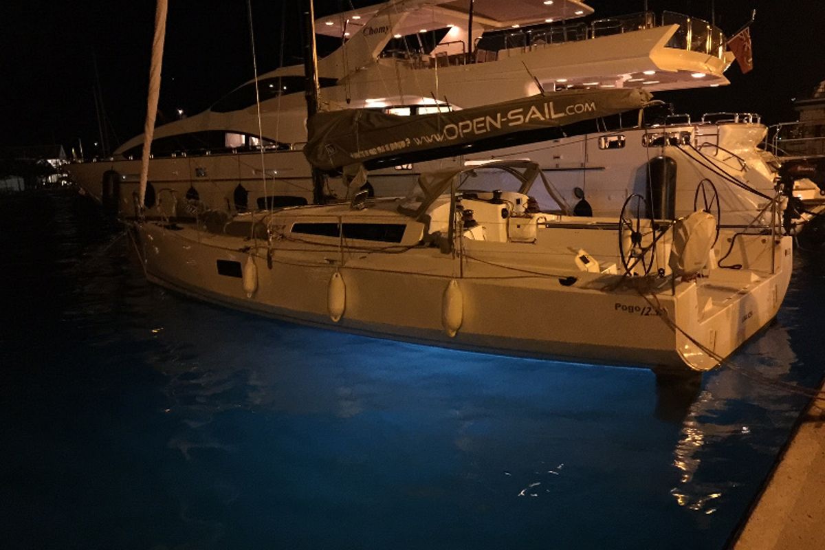 Exterior view of Luna Rosa, a Pogo Structures Pogo 12.5 sailboat at La Rochelle, France