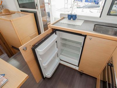 Galley of U2, a Lagoon 39 catamaran at Municipal Unit of Lefkada, Greece