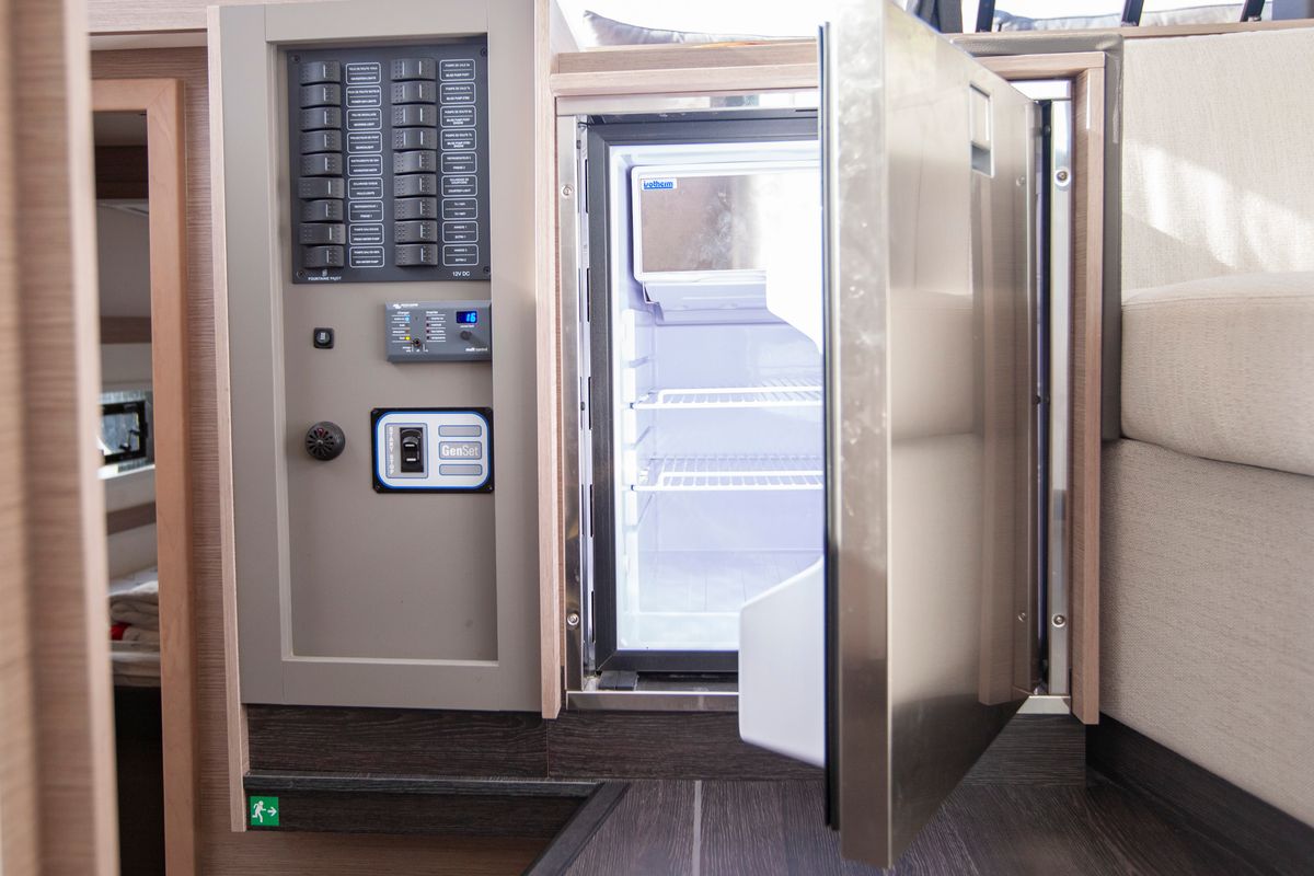 Serenita, a Fountaine Pajot Isla 40 catamaran at Marmaris, Turkey