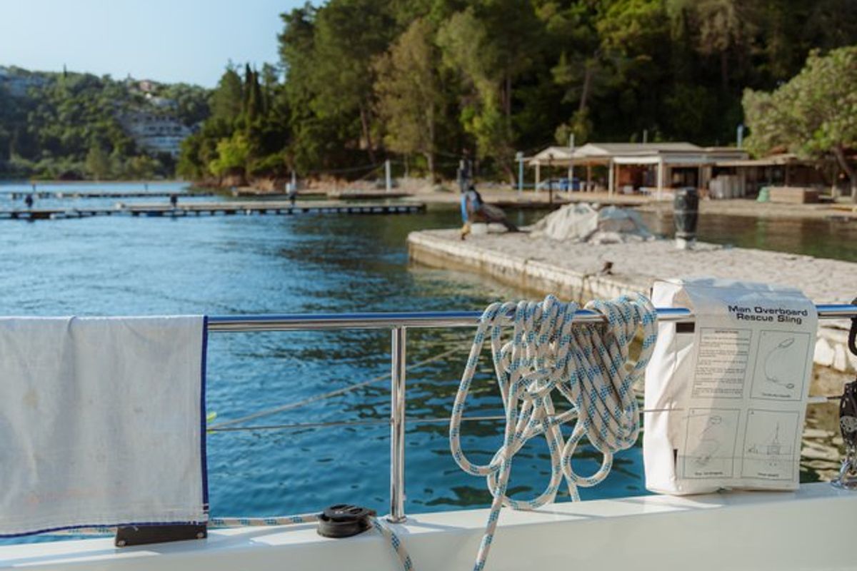 Freedom, a Hanse Yachts Moody 54 DS sailboat at Kontokali, Greece
