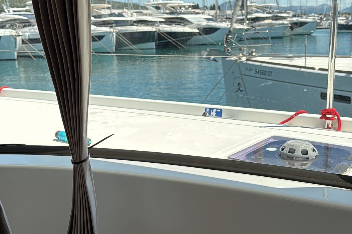 Salon of Sail La Vie, a Lagoon 50 catamaran at Seget Donji, Croatia