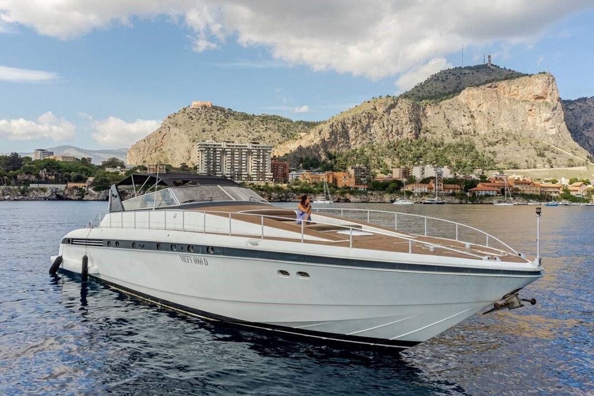 Exterior view of Maeva Star, a Leopard 23 yacht at Syracuse, Italy