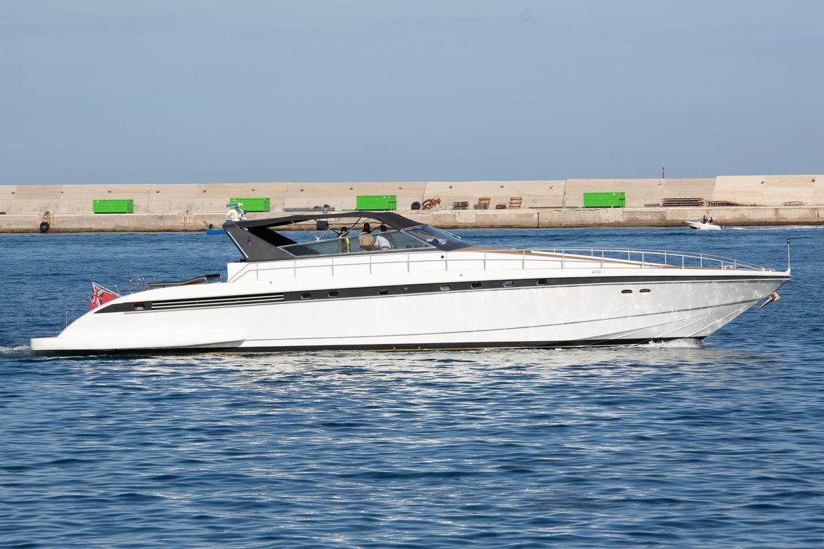 Exterior view of Maeva Star, a Leopard 23 yacht at Syracuse, Italy