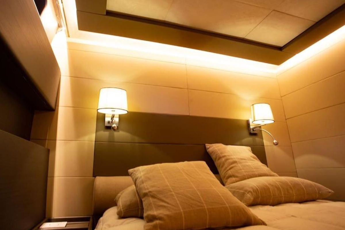 Cabin on Maeva Star, a Leopard 23 yacht at Syracuse, Italy