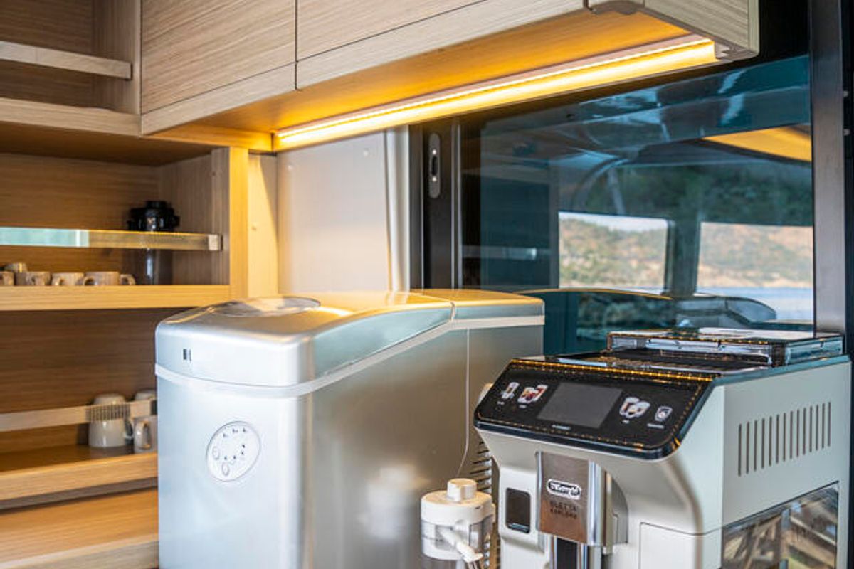 Galley of Albatros Escape, a Lagoon 46 catamaran at Fethiye, Turkey