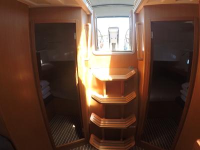 Salon of Chriseli, a Bavaria 46 Cruiser sailboat at Municipal Unit of Lefkada, Greece