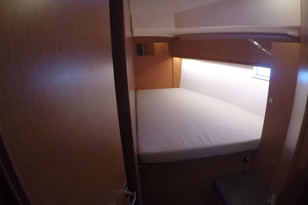 Cabin on Chriseli, a Bavaria 46 Cruiser sailboat at Municipal Unit of Lefkada, Greece
