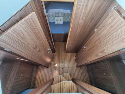 Cabin on Wanderer, a Bali Balt 918 Titanium motorboat at Zadar, Croatia