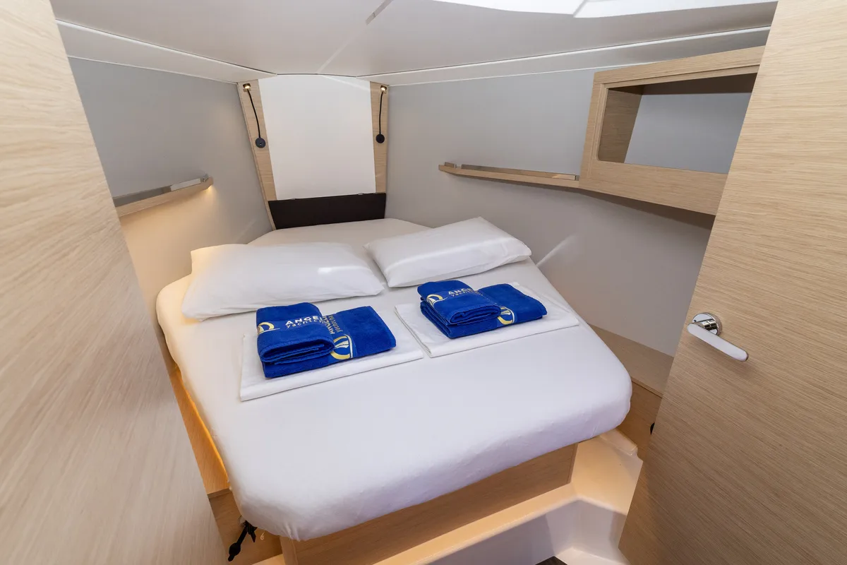 Cabin on Nessie, a Dufour 37 sailboat at Grad Biograd na Moru, Croatia