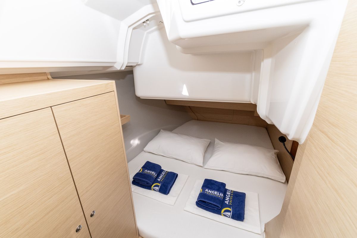 Cabin on Nessie, a Dufour 37 sailboat at Grad Biograd na Moru, Croatia