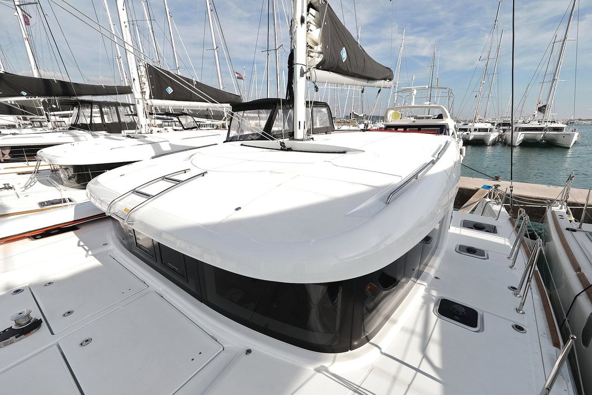 Exterior view of Tom & Jerry, a Lagoon 40 catamaran at Općina Sukošan, Croatia
