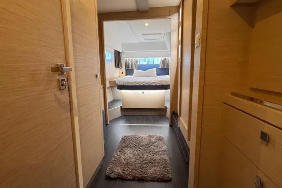 Kahuna, a Fountaine Pajot Astrea 42 Maestro catamaran at Toulon, France