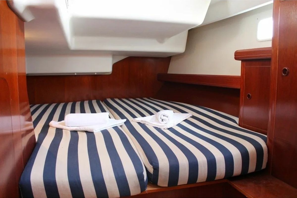 Cabin on Pigasos, a Beneteau Oceanis 473 sailboat at Municipal Unit of Lefkada, Greece