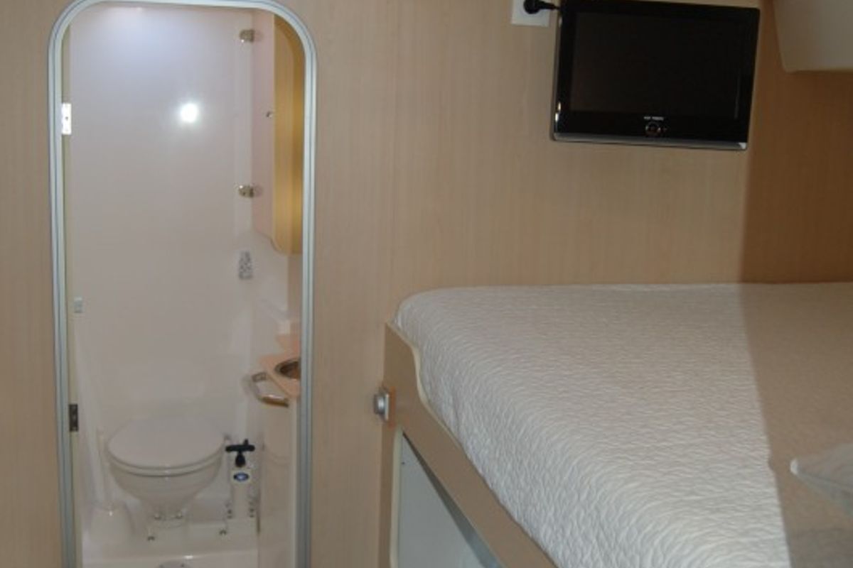 Cabin on Cabin I06 (RM), a Catlante catamarans Catlante 600 catamaran at Eden Island Marina, Seychelles