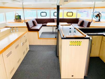 Salon of Cabin I06 (RM), a Catlante catamarans Catlante 600 catamaran at Eden Island Marina, Seychelles