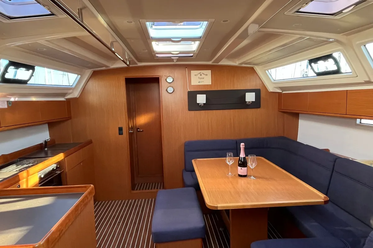 Salon of Simba, a Bavaria Cruiser 46 sailboat at Općina Sukošan, Croatia