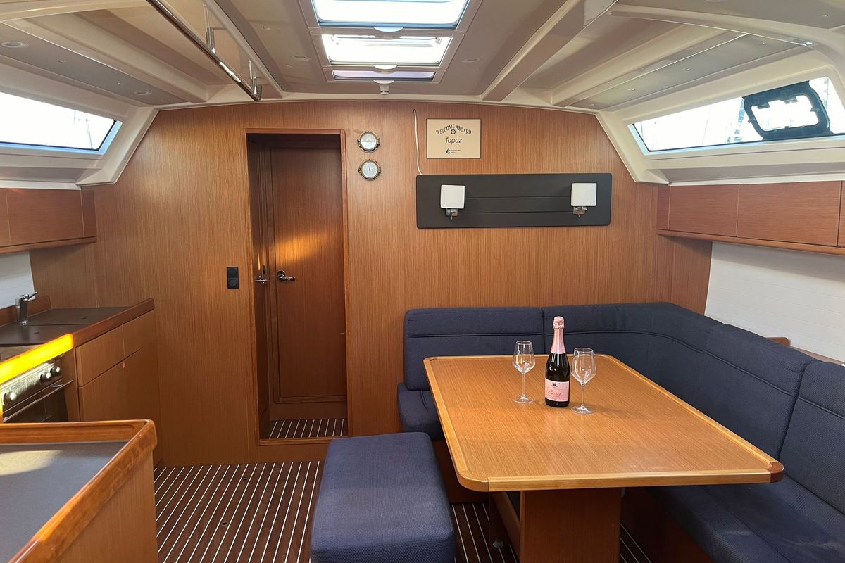 Salon of Simba, a Bavaria Cruiser 46 sailboat at Općina Sukošan, Croatia