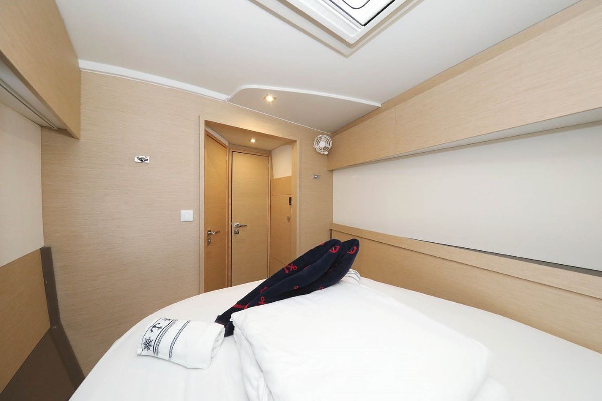 Cabin on Ocean Runner, a Fountaine Pajot Astrea 42 catamaran at Općina Medulin, Croatia