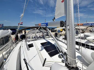 Jazz Band, a Bavaria Cruiser 37 sailboat at Grad Biograd na Moru, Croatia