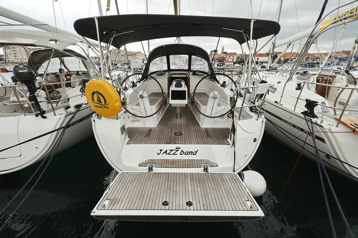 Jazz Band, a Bavaria Cruiser 37 sailboat at Grad Biograd na Moru, Croatia