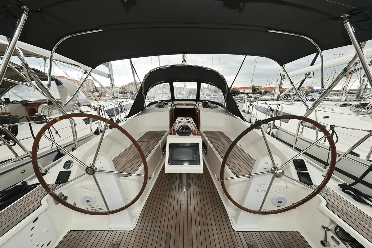 Jazz Band, a Bavaria Cruiser 37 sailboat at Grad Biograd na Moru, Croatia