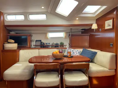 Marina Blue, a Beneteau Beneteau 57 sailboat at Sithonia Municipal Unit, Greece