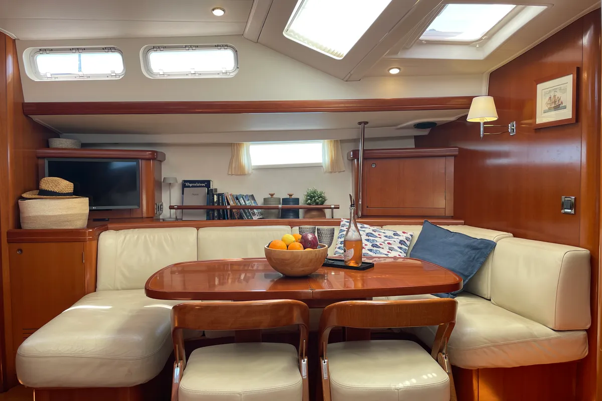 Marina Blue, a Beneteau Beneteau 57 sailboat at Sithonia Municipal Unit, Greece