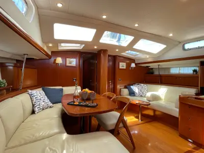 Marina Blue, a Beneteau Beneteau 57 sailboat at Sithonia Municipal Unit, Greece