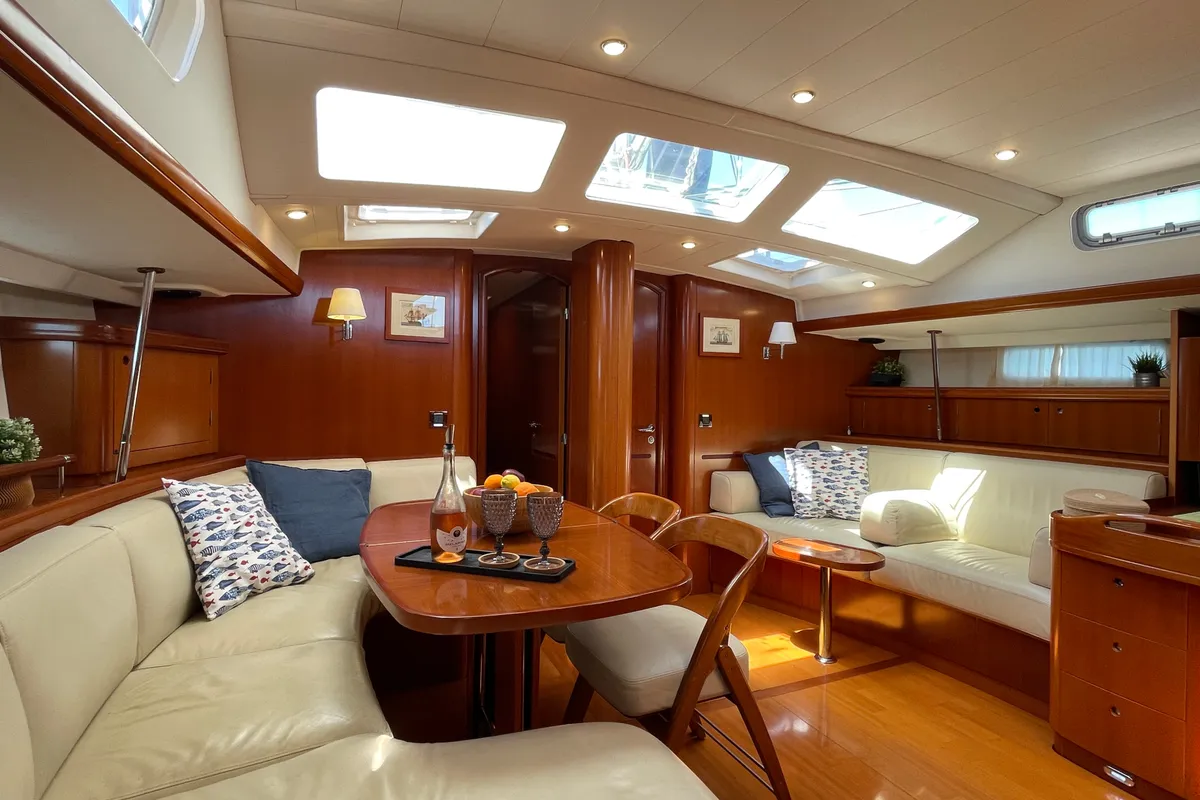 Marina Blue, a Beneteau Beneteau 57 sailboat at Sithonia Municipal Unit, Greece