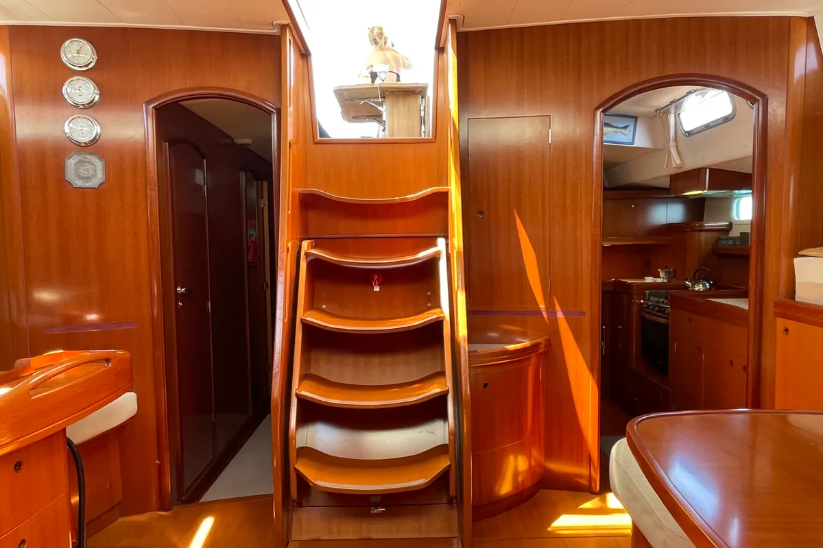Marina Blue, a Beneteau Beneteau 57 sailboat at Sithonia Municipal Unit, Greece