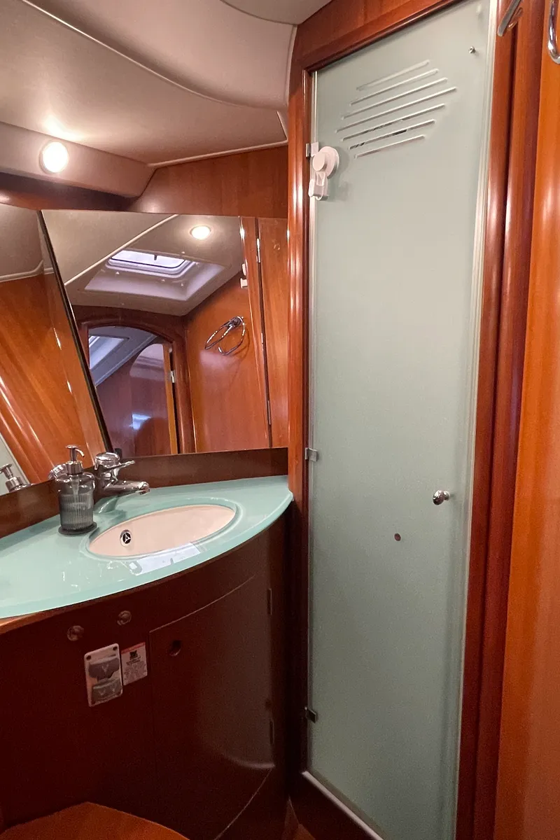 Marina Blue, a Beneteau Beneteau 57 sailboat at Sithonia Municipal Unit, Greece
