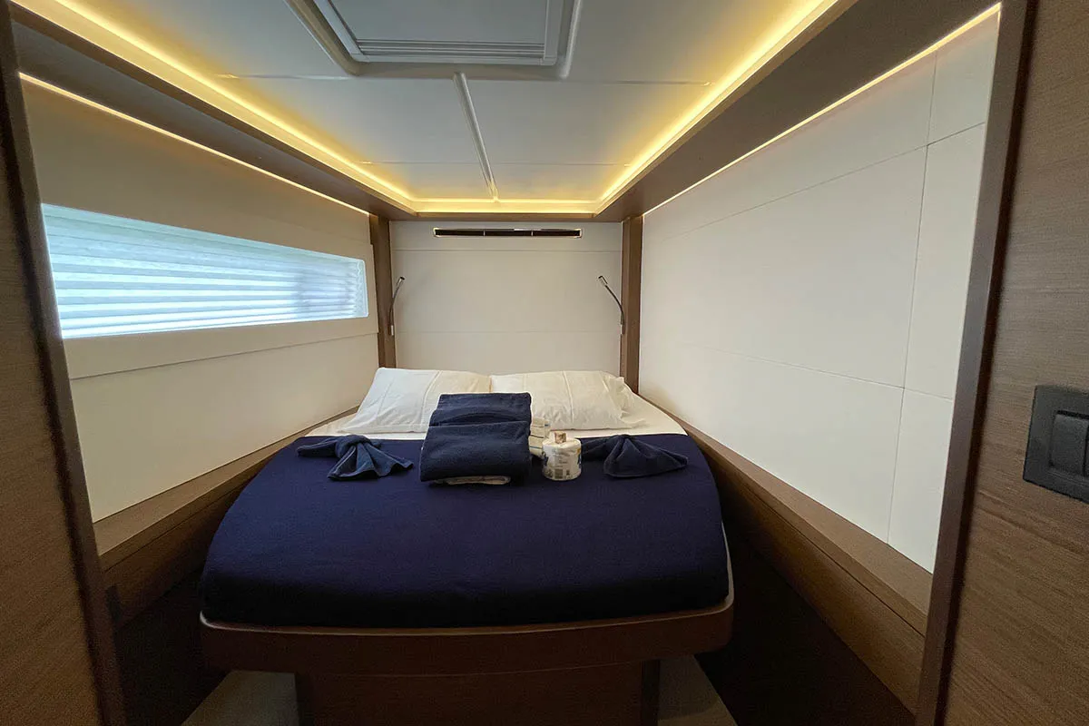 Cabin on SV SailMates, a Lagoon 46 catamaran at Road Town, British Virgin Islands