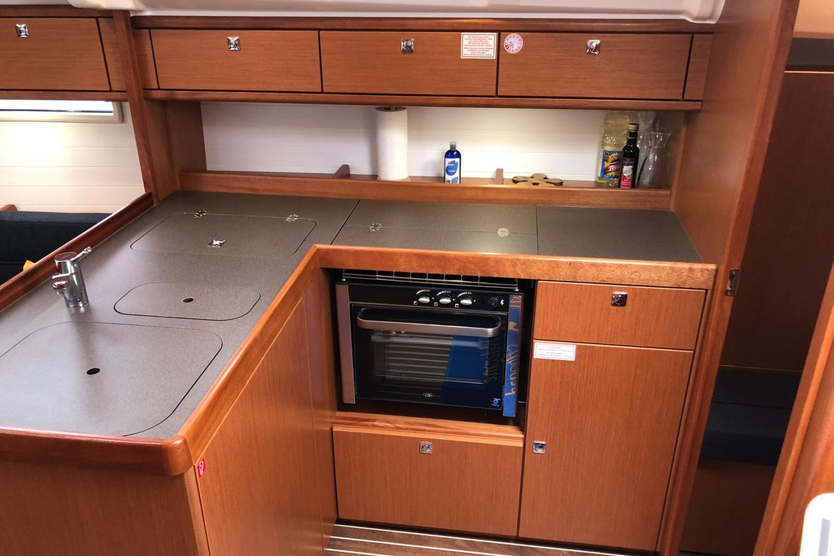 Galley of Lana 3, a Bavaria Cruiser 37 sailboat at Split, Croatia