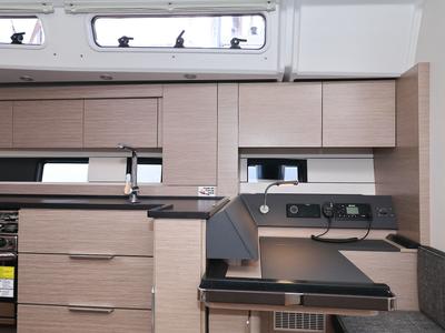 Galley of Chrisphi, a Hanse Yachts Hanse 460 sailboat at Seget Donji, Croatia