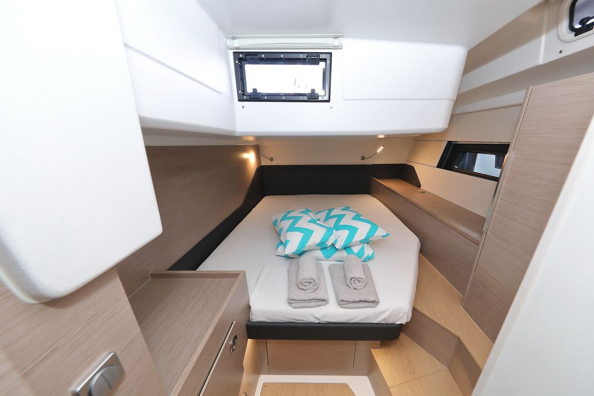 Cabin on Chrisphi, a Hanse Yachts Hanse 460 sailboat at Seget Donji, Croatia