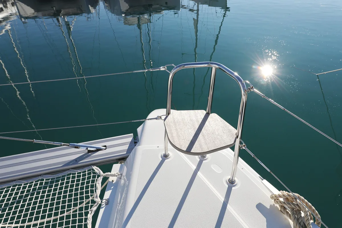 Deck of Equator, a Lagoon 42 catamaran at Općina Sukošan, Croatia
