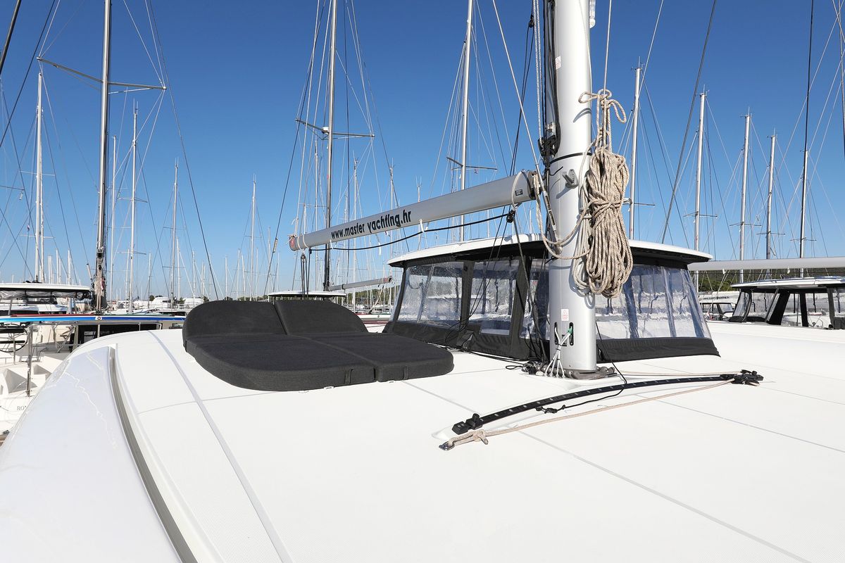 Deck of Equator, a Lagoon 42 catamaran at Općina Sukošan, Croatia