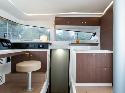 Galley of Alba, a Bali 4.3 catamaran at Municipal Unit of Lefkada, Greece