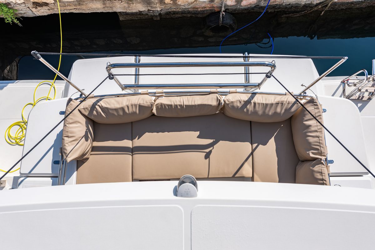 Deck of Alba, a Bali 4.3 catamaran at Municipal Unit of Lefkada, Greece