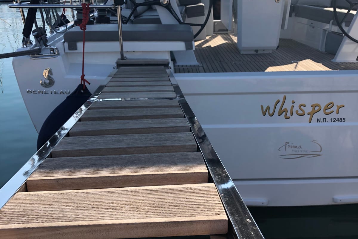WHISPER, a Beneteau Oceanis 46.1 sailboat at Athens, Greece