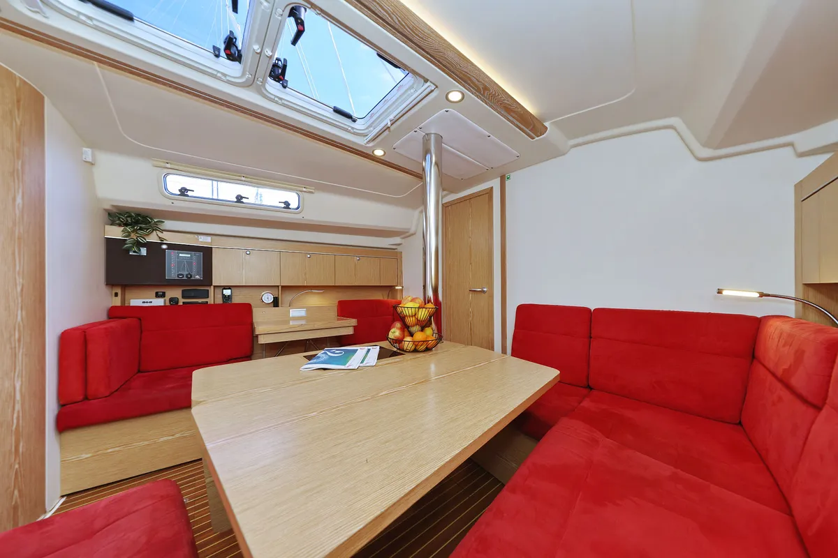 Salon of Pretty Woman, a Hanse Yachts Hanse 415 sailboat at Grad Biograd na Moru, Croatia