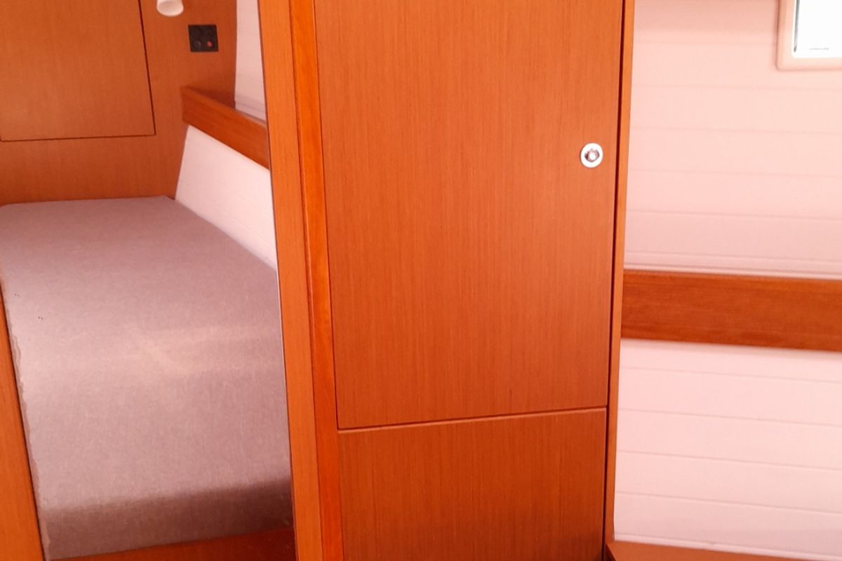 Cabin on Jemi, a Bavaria Cruiser 50 sailboat at Municipal Unit of Rhodes, Greece
