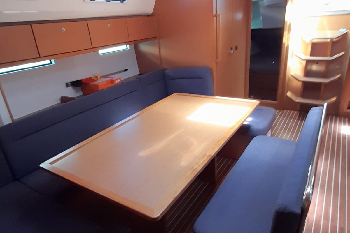 Salon of Jemi, a Bavaria Cruiser 50 sailboat at Municipal Unit of Rhodes, Greece