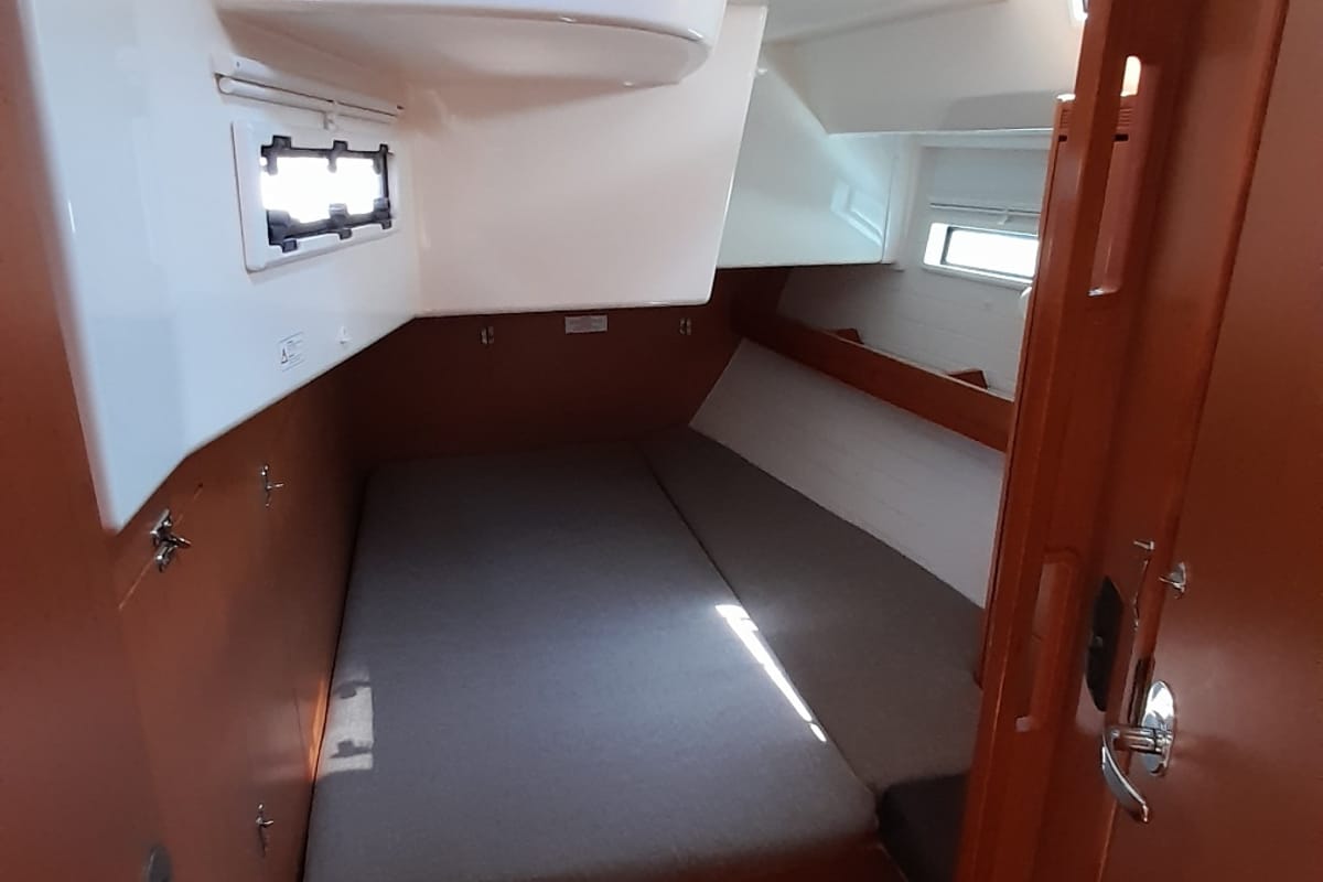 Cabin on Jemi, a Bavaria Cruiser 50 sailboat at Municipal Unit of Rhodes, Greece