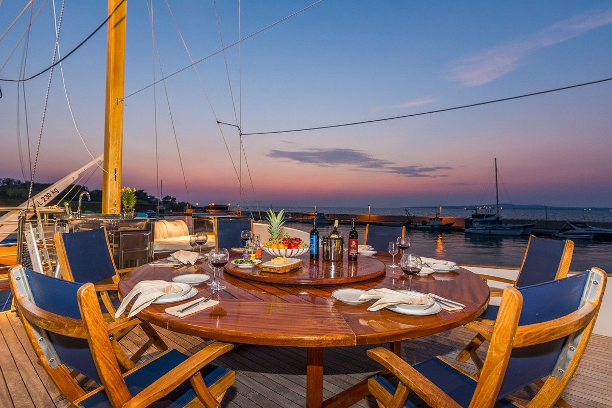 Deck of ADRIATIC BREEZE, a Custom Made Adriatic Breeze yacht at Split, Croatia