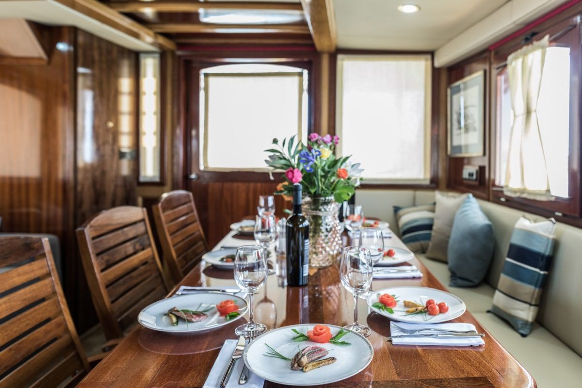 Salon of ADRIATIC BREEZE, a Custom Made Adriatic Breeze yacht at Split, Croatia
