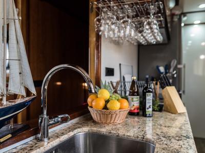 Galley of ADRIATIC BREEZE, a Custom Made Adriatic Breeze yacht at Split, Croatia